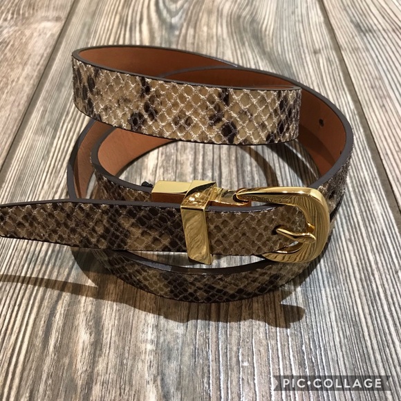 Michael Kors Accessories - MICHAEL KORS snake skin belt